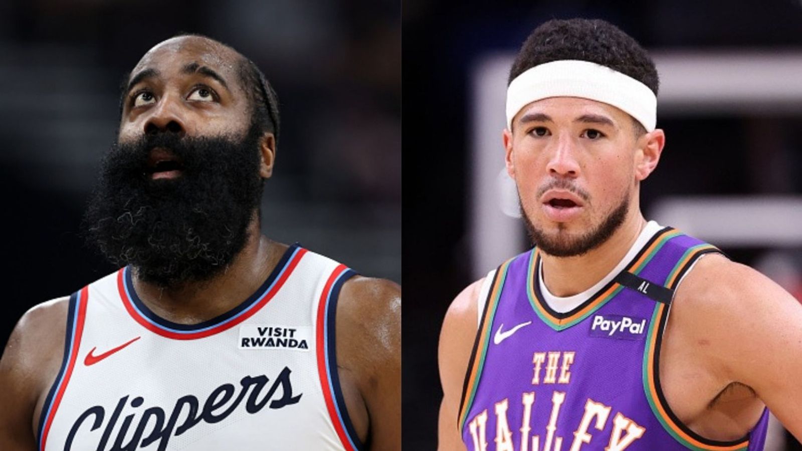Clippers vs Suns schedule: Date, time, live stream, and more on the NBA 2025-26 season James Harden, Devin Booker in the frame (Images via Getty)