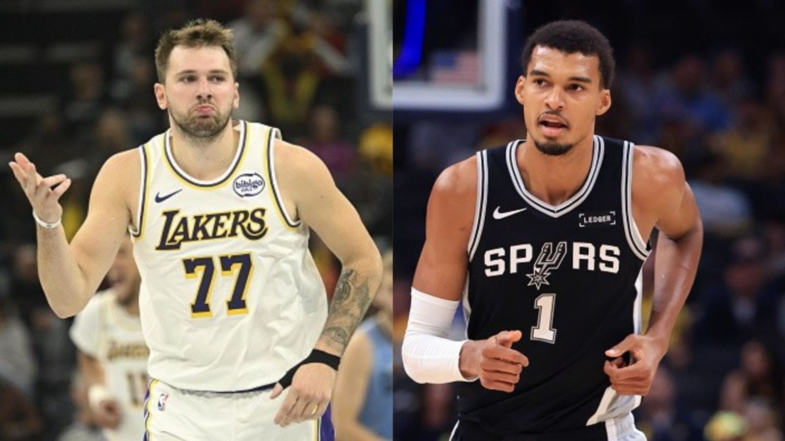 Lakers vs Spurs schedule: Date, time, live stream, and more on the NBA 2025-26 season Luka Doncic, Victor Wembanyama in the frame (Images via Getty)