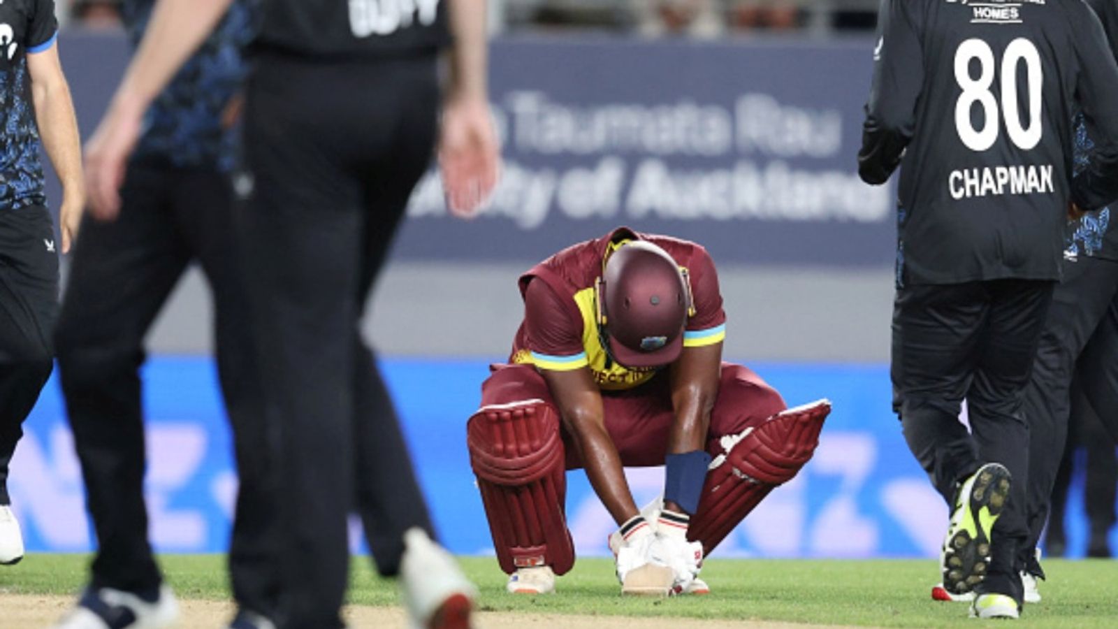 West Indies batters smack record-equalling 18 sixes in run chase but lose by 3 runs in last-ball thriller vs New Zealand West Indies batters smack record-equalling 18 sixes in run chase but lose by 3 runs in last-ball thriller vs New Zealand