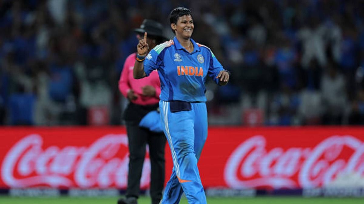 Deepti Sharma in this frame Deepti Sharma in this frame