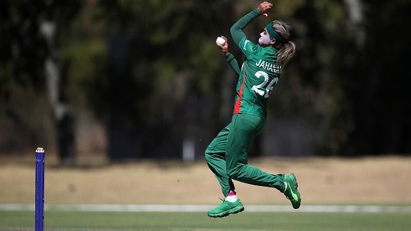 Bangladesh's star pacer Jahanara Alam in this frame Bangladesh's star pacer Jahanara Alam in this frame