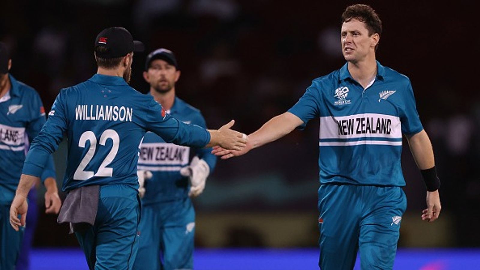 No Kane Williamson, star speedster returns as New Zealand announces ODI squad against West Indies: Check details Matt Henry of New Zealand celebrates with teammate Kane Williamson