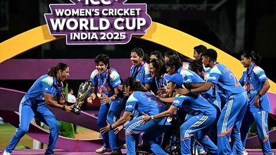 India’s Women’s World Cup 2025 triumph sets new benchmark with historic viewership milestone, on par with T20 WC 2024 final India's players celebrate with the trophy after winning the ICC Women's Cricket World Cup 2025 title