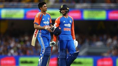 'I’d actually say we’re more like...': Abhishek Sharma gives sharp response to 'Ice and Fire' label for his partnership with Shubman Gill after India's 2-1 win against Australia Shubman Gill and Abhishek Sharma of India leave the field due to a severe weather warning during game five of the T20 International series between Australia and India at The Gabba