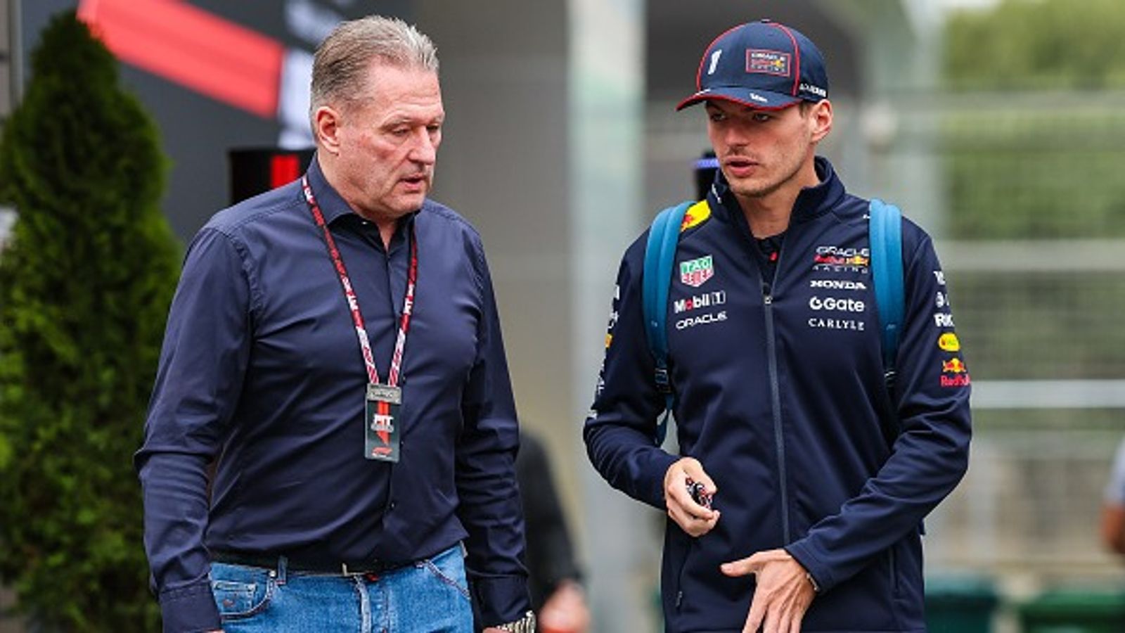 Jos Verstappen walks out after Max Verstappen's shock Q1 exit in Brazil Jos Verstappen walks out after Max Verstappen's shock Q1 exit in Brazil