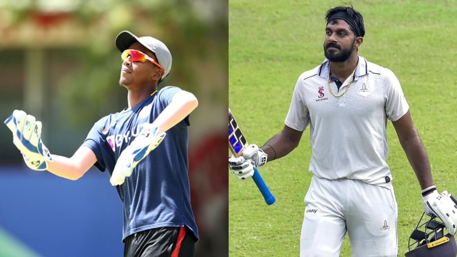 Ranji Trophy: Jharkhand's 21-year-old wreaks havoc with dazzling double ton, Vijay Shankar's unbeaten 150 lifts Tripura; Prithvi Shaw shines on birthday Jharkhand's Kumar Kushagra (L) and Tripura's Vijay Shankar in frame