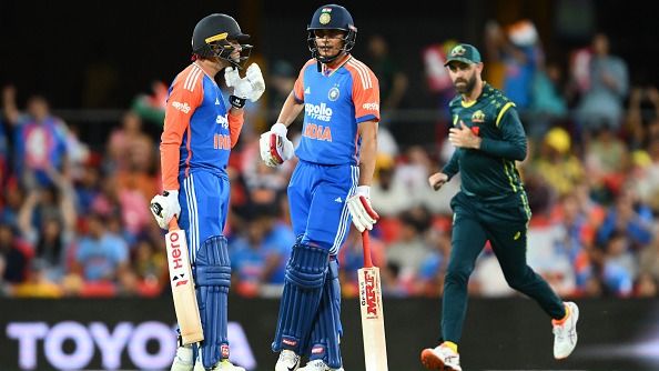 India's Abhishek Sharma (L) and Shubman Gill 9C) in this frame India's Abhishek Sharma (L) and Shubman Gill 9C) in this frame