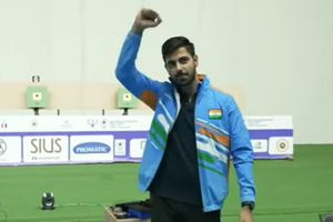 Samrat Rana makes history by clinching gold medal in ISSF World Championship 10m air pistol event SportsTak