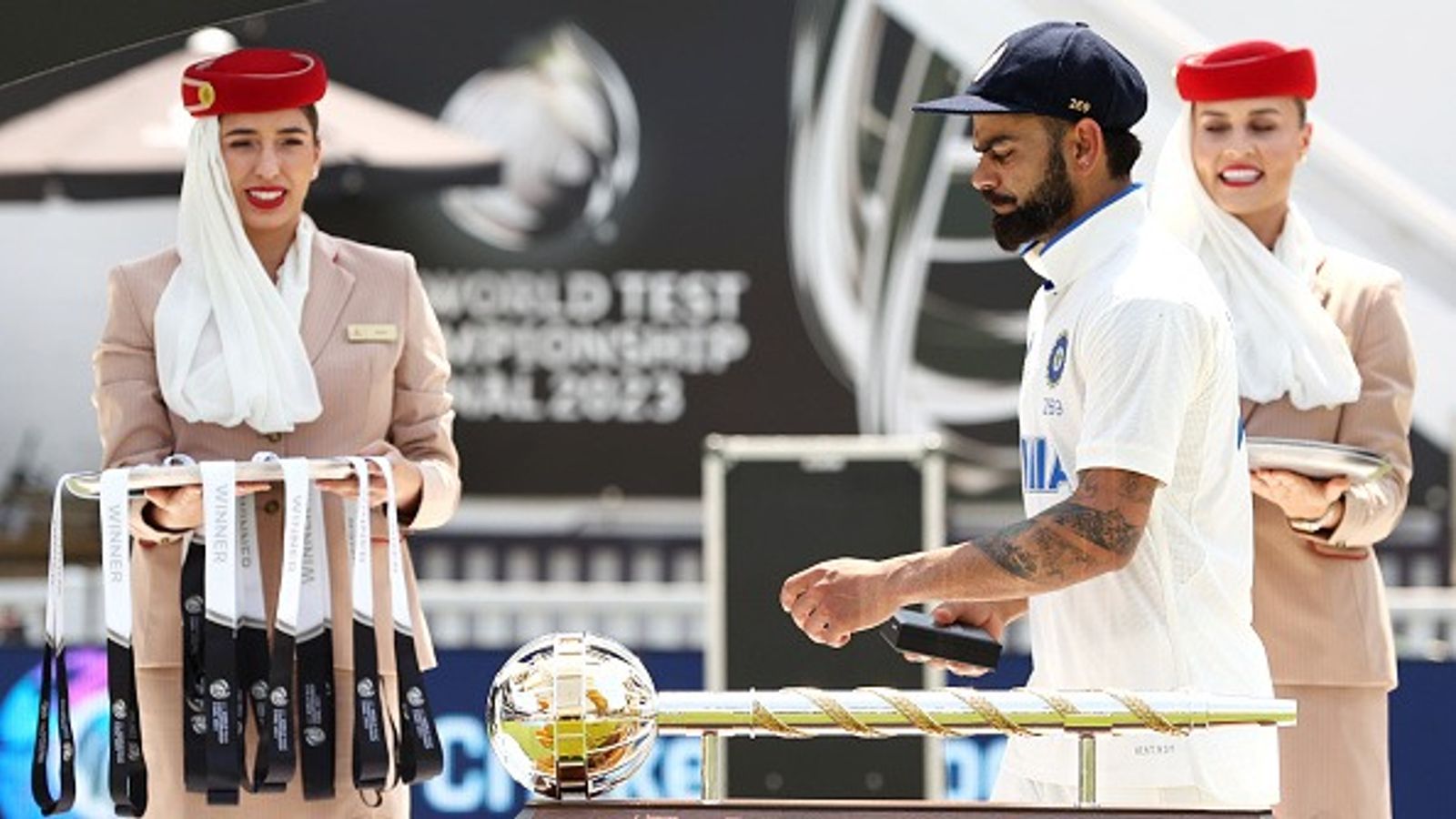 WTC 2027: ICC expands World Test Championship to 12 teams, announces ODI Super League comeback Virat Kohli of India walks past the ICC World Test Championship Mace on day five of the ICC World Test Championship Final between Australia and India at The Oval