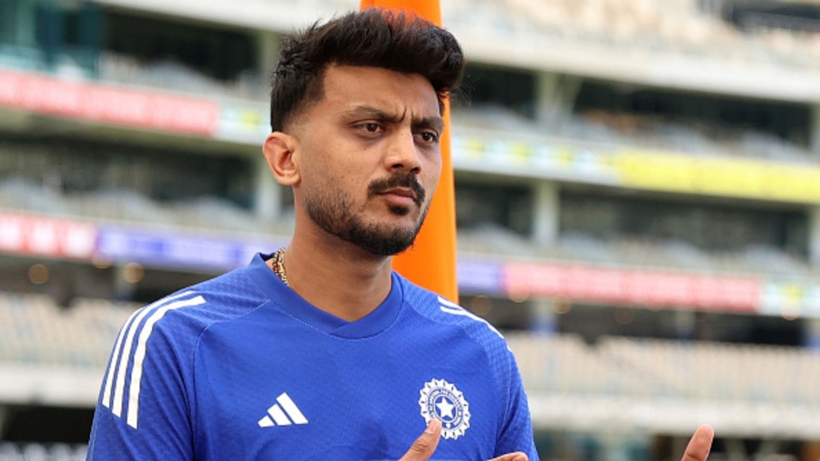 'Oh he is not a captaincy material, he doesn't speak English': Axar Patel on people trolling his leadership due to language barrier Axar Patel of India during the Men's ODI Series Launch at Perth Stadium on October 17, 2025 in Perth, Australia.