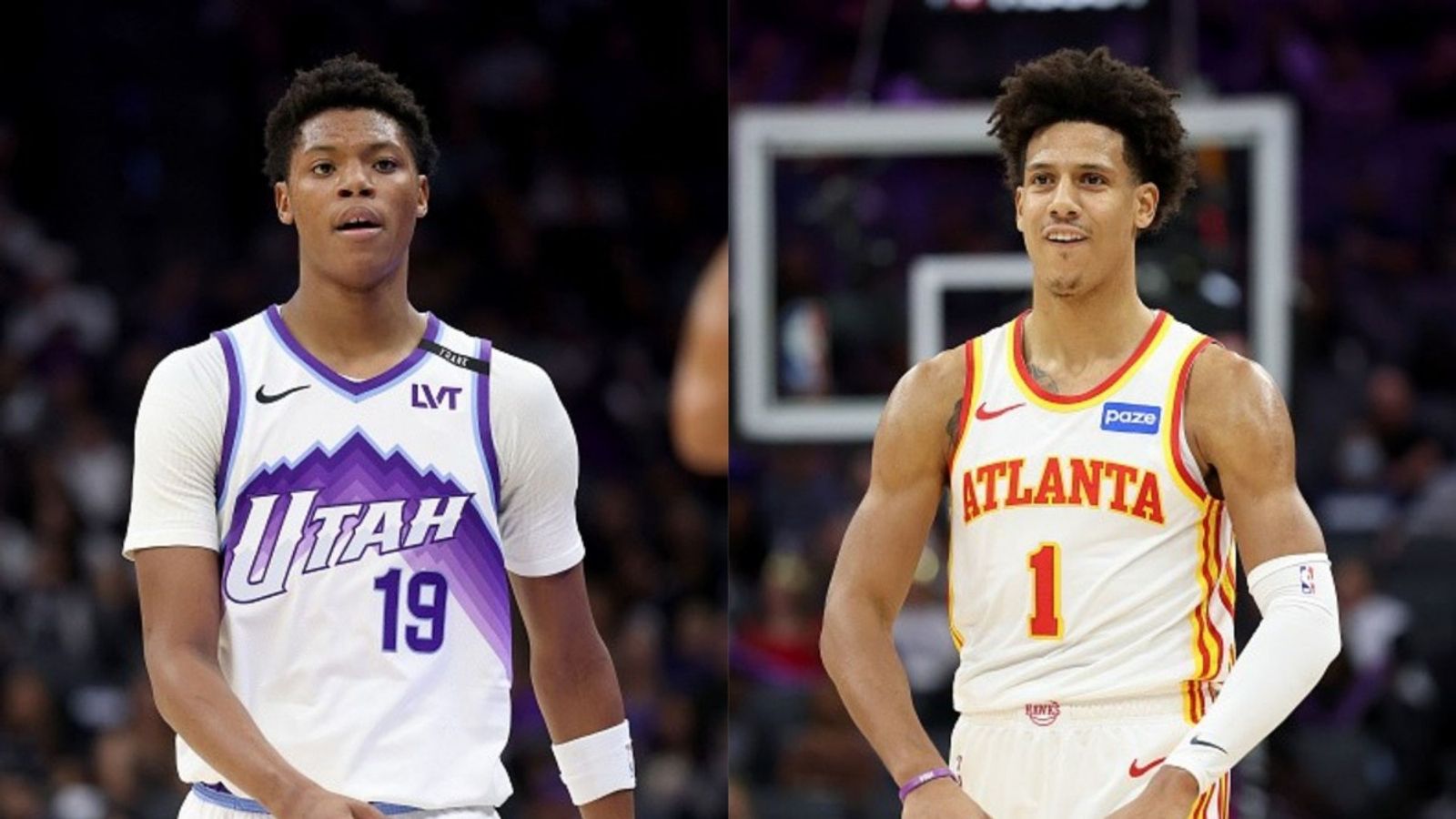 Hawks vs Jazz schedule: Date, time, live stream, and more on NBA 2025-26 season Ace Bailey, Jalen Johnson in the frame (Images via Getty)
