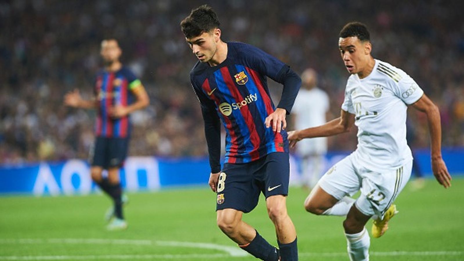 Pedri picks Bayern Munich midfielder as the player he would love to sign for Barcelona, his name is... Pedri and Jamal Musiala in the frame.