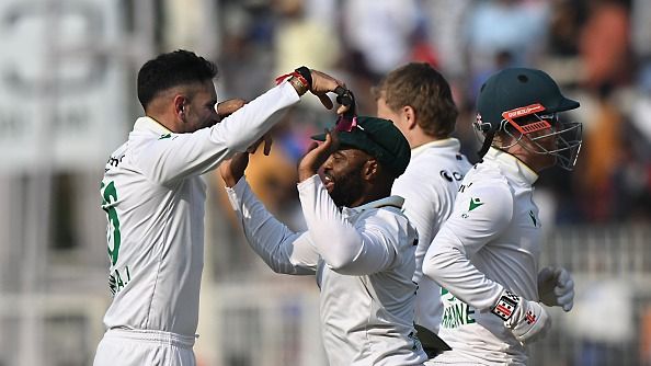 South Africa cricket team celebrates the victory over India during the First Test match in the series between India and South Africa at Eden Gardens on November 16, 2025 in Kolkata, India. South Africa cricket team celebrates the victory over India during the First Test match in the series between India and South Africa at Eden Gardens on November 16, 2025 in Kolkata, India.