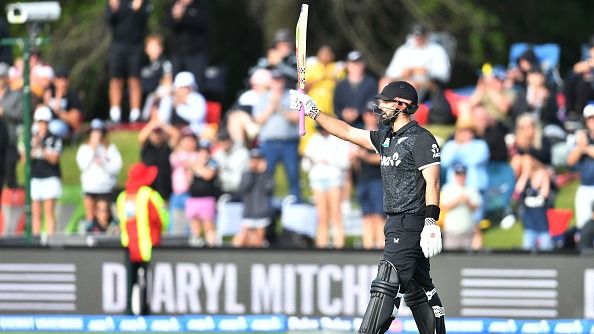 New Zealand's star batter Daryl Mitchell in this frame New Zealand's star batter Daryl Mitchell in this frame