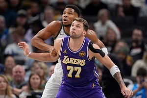 Luka Doncic yells 'ball don't lie' after Giannis Antetokounmpo free throw SportsTak