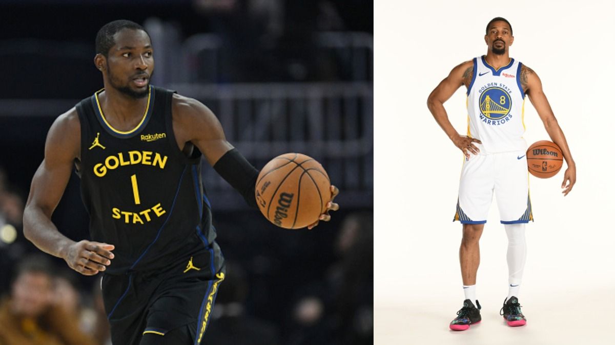 Jonathan Kuminga and DeAnthony Melton of Golden State Warriors