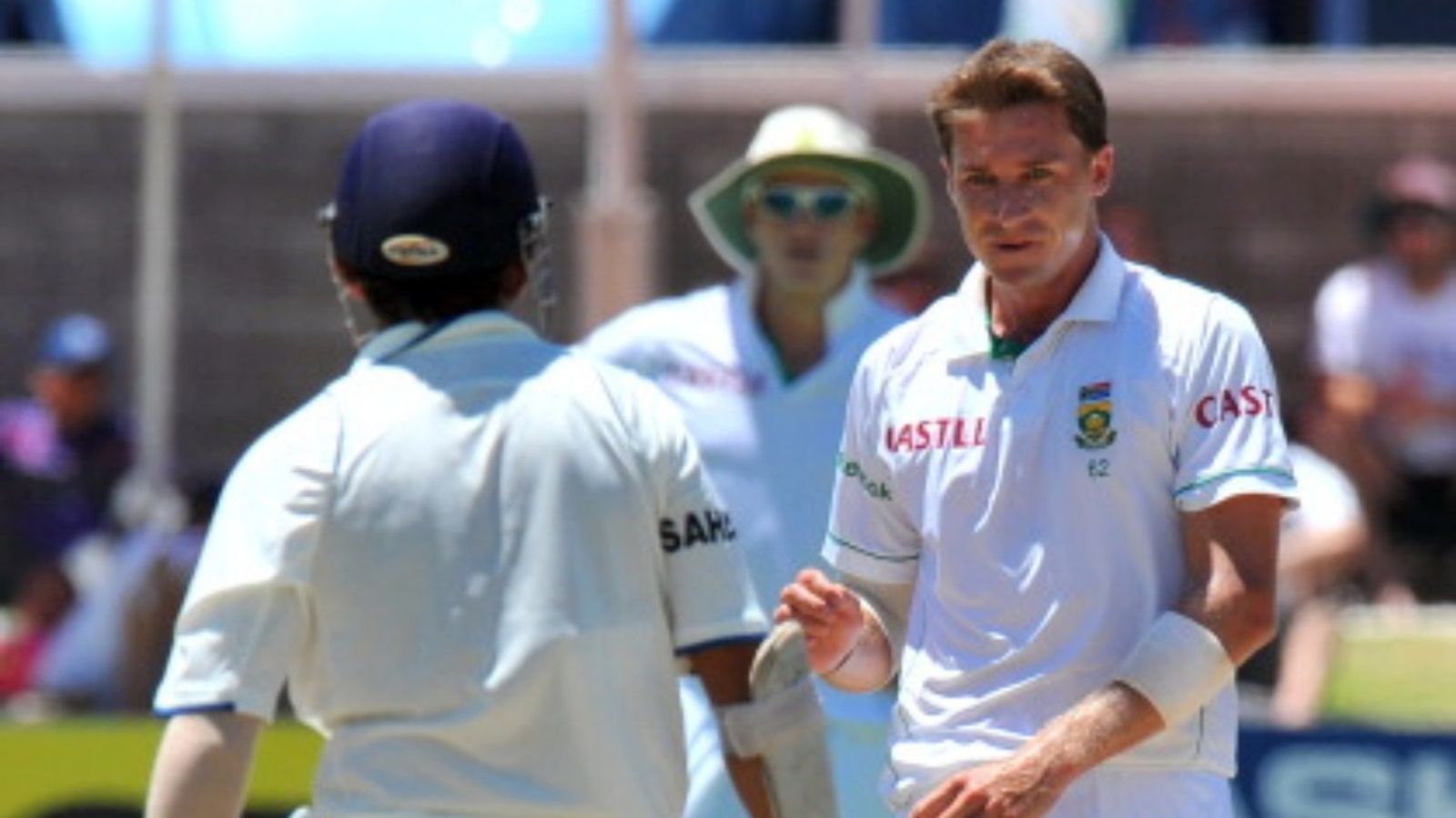 'Some balls are spinning 2 feet past the bat': Dale Steyn slams Gautam Gambhir's 'no demons in the pitch' comment after 30-run loss in Kolkata South African bowler Dale Steyn (R) tries to provoke India batter Gautam Gambhir on the fifth day of the third and final Test at the Newlands Stadium in Cape Town on January 6, 2011.