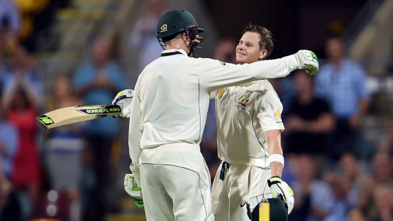 'If Steve Smith was to retire...': Former opener-turned-coach names 34-year-old batter with 12,876 first-class runs as stand-in captain's replacement Australia's batter Peter Handscomb (L) congratulates teammate Steve Smith (R) after he reached his century during the first day-night Test against Pakistan in Brisbane on December 15, 2016.