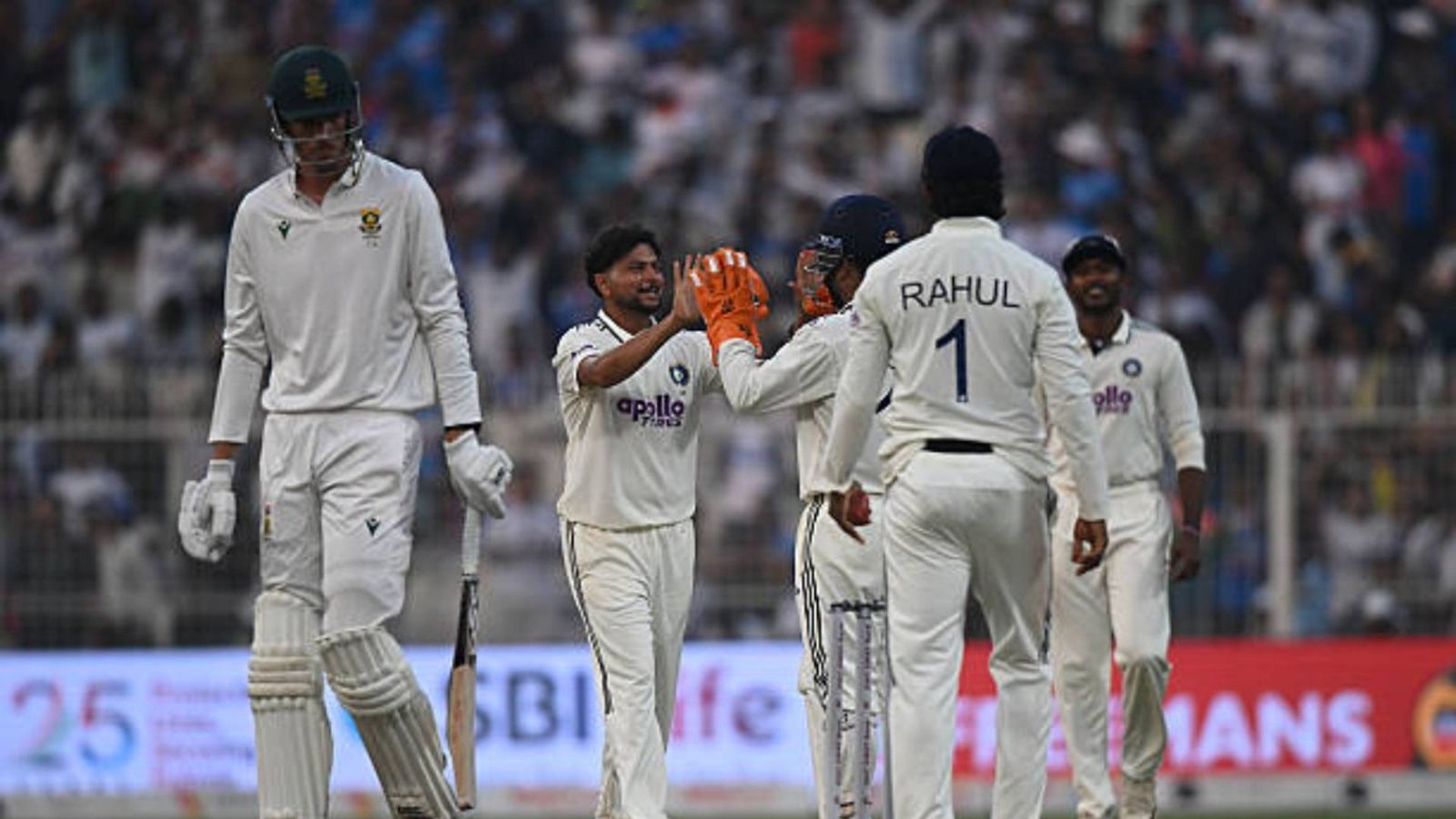 'Start playing on better pitches...': Cheteshwar Pujara's blunt verdict on India's 30-run defeat to South Africa in 1st Test Kuldeep Yadav of Indian (2L) celebrates the wicket of Marco Jansen (L) of South Africa with teammates during the First Test match in the series between India and South Africa