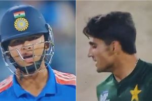 'Ball daal na': 14-year-old Vaibhav Suryavanshi's response to Pakistan pacer poking him and follows it up with a boundary; watch video SportsTak