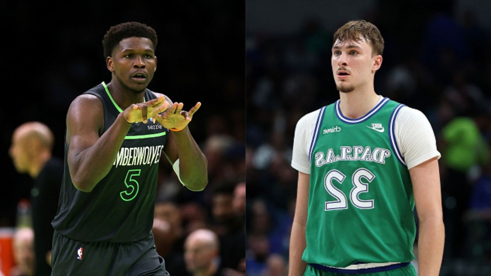 Timberwolves vs Mavericks schedule: Date, time, live stream, and more on NBA 2025-26 season Anthony Edwards, Cooper Flagg in the frame (Images via Getty)
