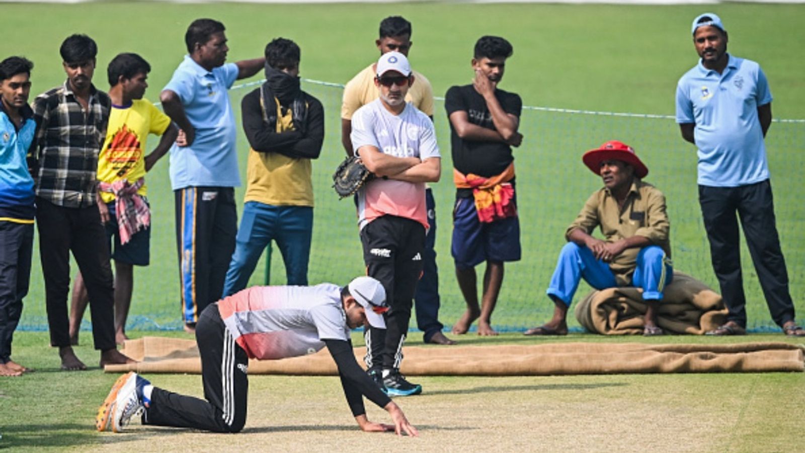'I know how to prepare a pitch for a Test. I did as instructed': Eden Gardens curator breaks silence amidst heavy criticism India's captain Shubman Gill inspects the pitch as coach Gautam Gambhir watches during a practice session ahead of their first Test against South Africa at the Eden Gardens in Kolkata on November 11, 2025.