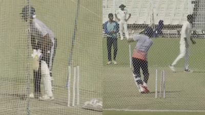 Explained: Why India’s Sai Sudharsan and Dhruv Jurel practised one-pad batting against spinners ahead of Guwahati Test Sai Sudharsan and Dhruv Jurel with one pad