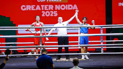 Boxing World Cup: India's pugilist Preeti Pawar defeats Olympic medalist Huang Hsiao Wen, eight Indians enter final Preeti Pawar, after winning against Olympic medalist Huang Hsiao Wen