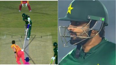 Babar Azam ineffective against Zimbabwe in tri-series opener, falls for 9th duck to surpass Shahid Afridi on this list Babar Azam, Brad Evans