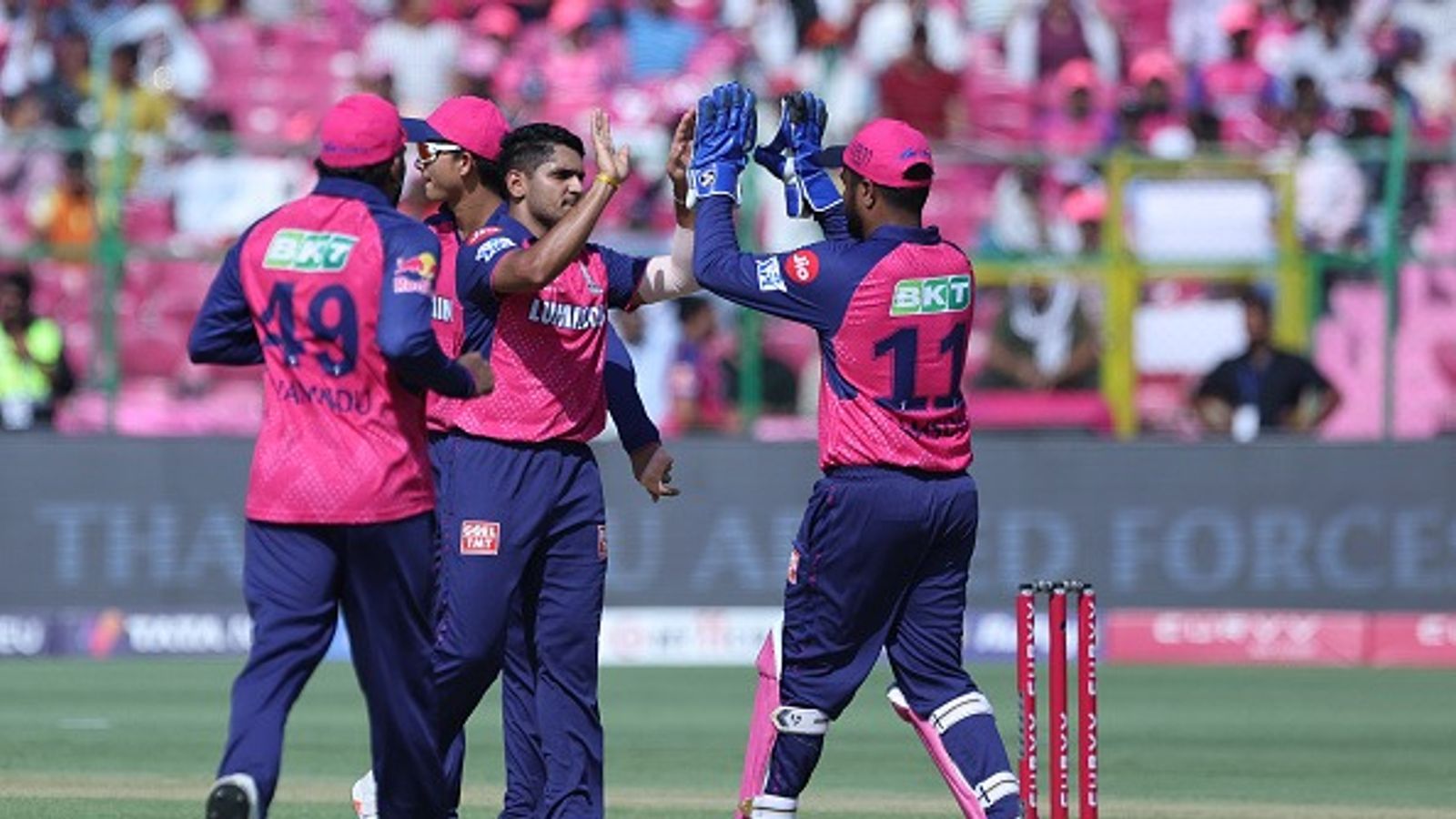 Rajasthan Royals speedster ends Pondicherry’s resistance as Mumbai seal a dominant innings win in the 2025 Ranji Trophy Tushar Deshpande of Rajasthan Royals celebrates the wicket of Priyansh Arya of Punjab Kings during the 2025 IPL match between Rajasthan Royals and Punjab Kings