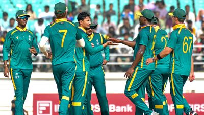 INDA vs SAA, 3rd unofficial ODI: South Africa A avoid series whitewash, defeat India A by 73 runs with massive 242-run opening stand South Africa A players celebrate the wicket of an India A batter