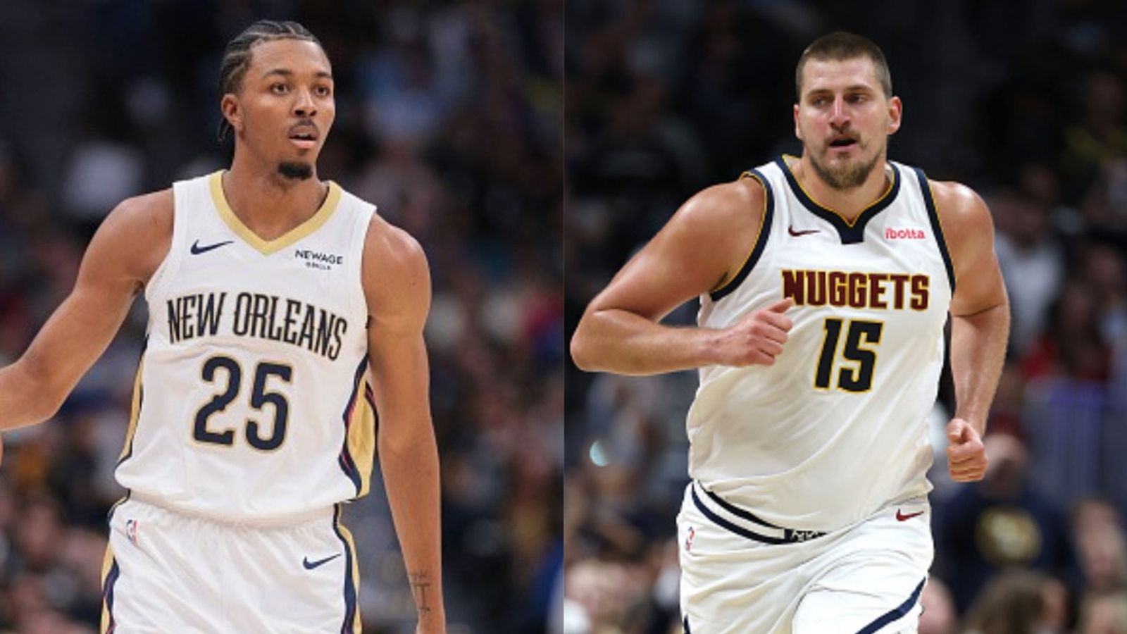 Nuggets vs Pelicans schedule: Date, time, live stream, and more on NBA 2025-26 season Trey Murphy III, Nikola Jokic in the frame (Images via Getty)