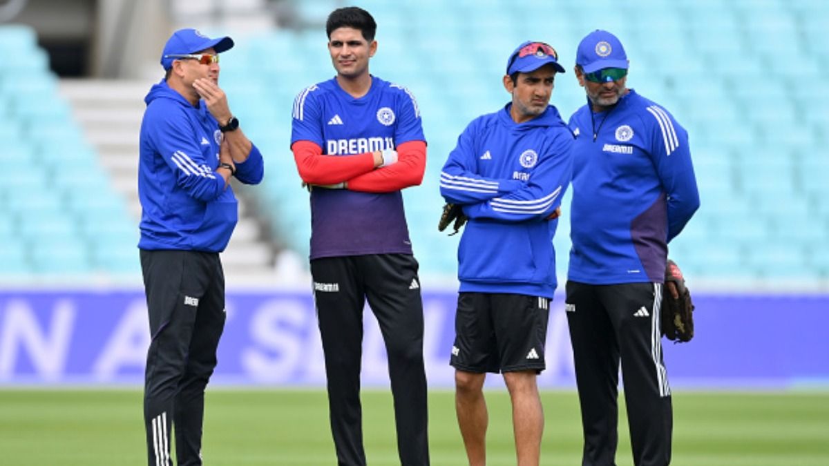Shubman Gill, Gautam Gambhir, Sitanshu Kotak Shubman Gill, Gautam Gambhir, Sitanshu Kotak
