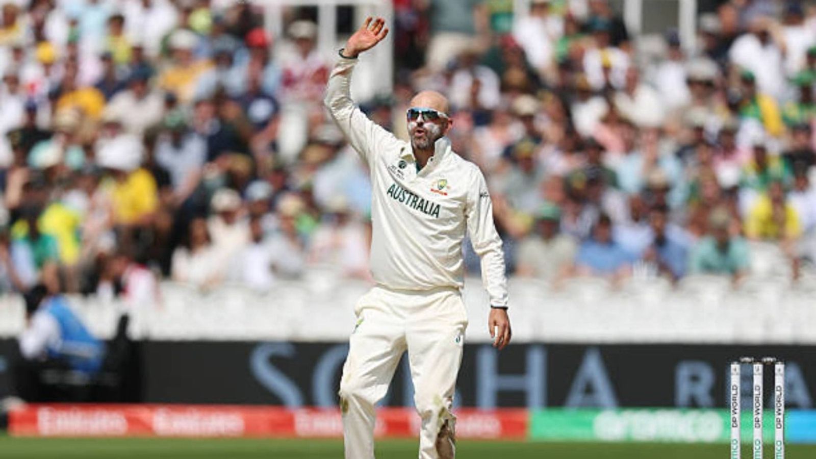 Nathan Lyon on cusp of achieving big milestone, needs 2 wickets in Ashes opener to surpass Glenn McGrath on elite list Nathan Lyon in this frame