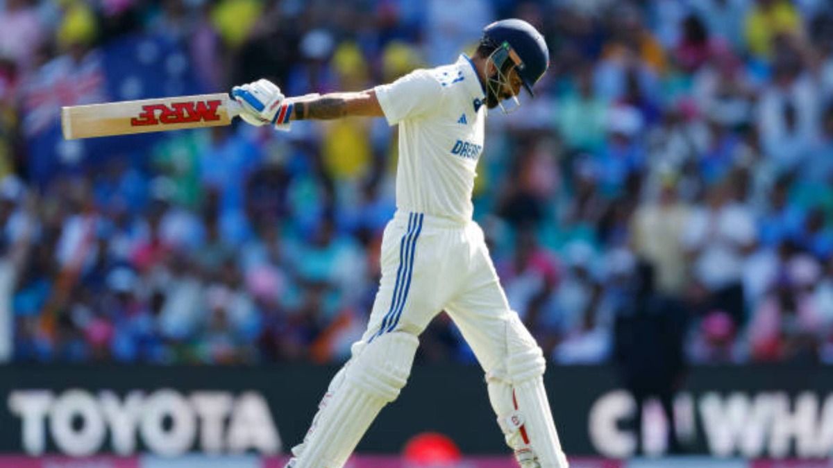 Virat Kohli of India looks dejected while leaving the field after being dismissed by Scott Boland of Australia during day two of the Fifth Men's Test Match in the series between Australia and India