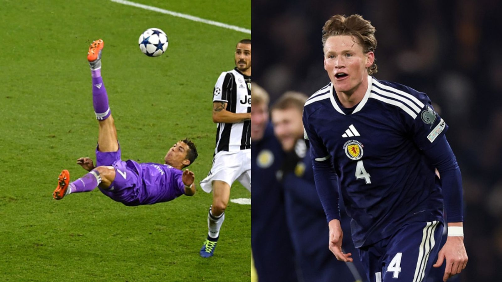 Cristiano Ronaldo vs Scott McTominay: Who jumped higher to score brilliant overhead kick? Cristiano Ronaldo and Scott McTominay in the frame.