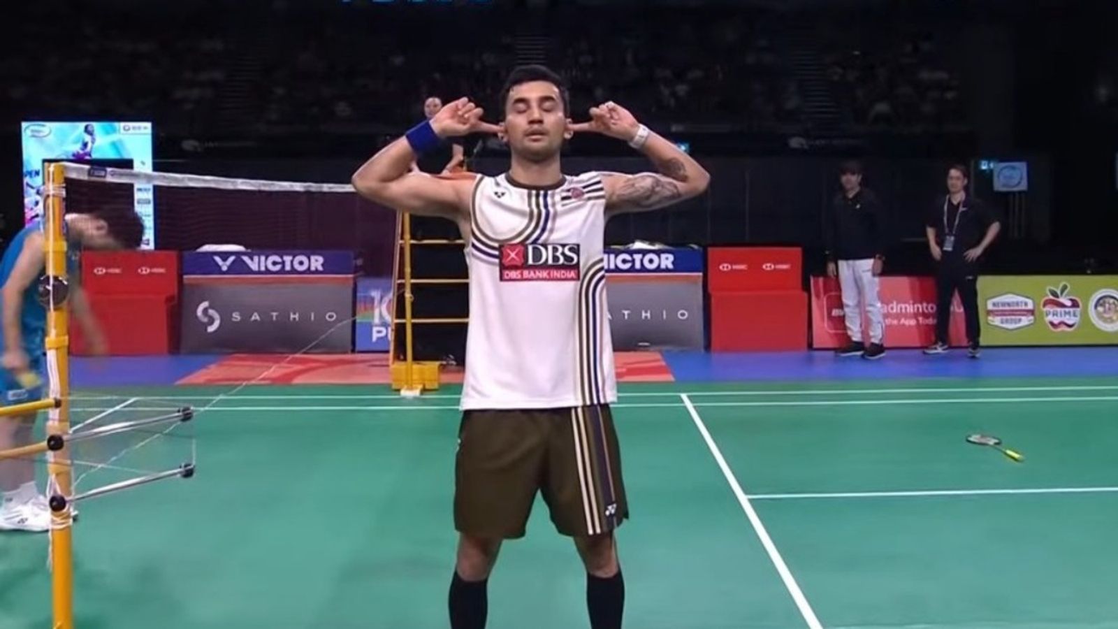 Lakshya Sen wins Australian Open, beats Yushi Tanaka in a one-sided affair in final Lakshya Sen celebrates after winning the Australian Open final on November 23.