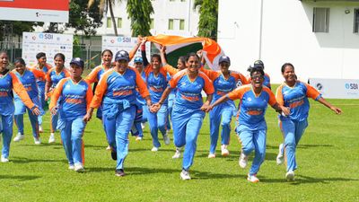 Indian Women’s Team scripts historic triumph, clinching the Inaugural Blind World Cup with a comprehensive win against Nepal Team India celebrating Blind World Cup win
