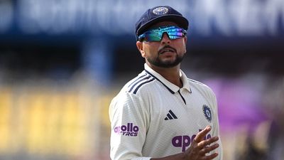 'Yeh to pura road tha...': Kuldeep Yadav takes sarcastic jibe at Guwahati pitch India's flop show against South Africa in 2nd Test Kuldeep Yadav gestures during the first day of the second Test cricket match between India and South Africa at the Barsapara Cricket Stadium in Guwahati on November 22, 2025.
