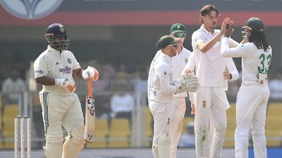 'Application, patience required in Test cricket were missing...': Ex-India head coach slams Rishabh Pant-led side after batting collapse in Guwahati Test Marco Jansen (2R) celebrates with teammates after taking the wicket of India's Rishabh Pant (L) during the third day of the second Test cricket match between India and South Africa
