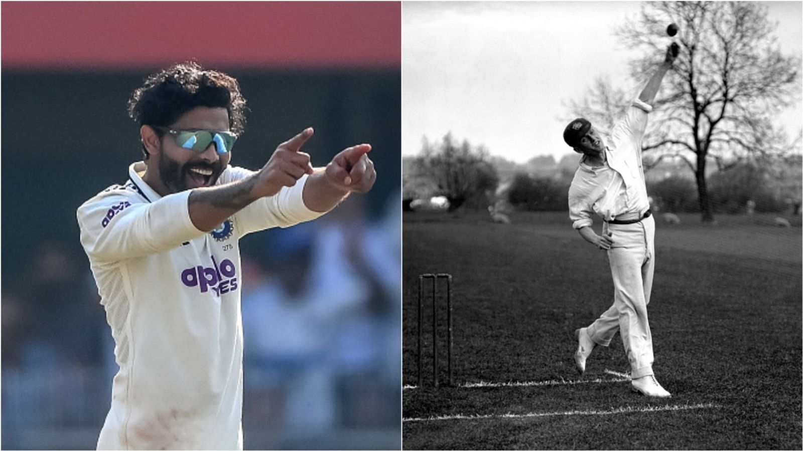 Ravindra Jadeja becomes 1st left-arm spinner in 115 years to achieve this feat vs South Africa, does what Daniel Vettori and Rangana Herath couldn't Ravindra Jadeja celebrates after taking a wicket on against South Africa in 2nd Test in Guwahati; Former England left-arm spinner Colin Blythe.