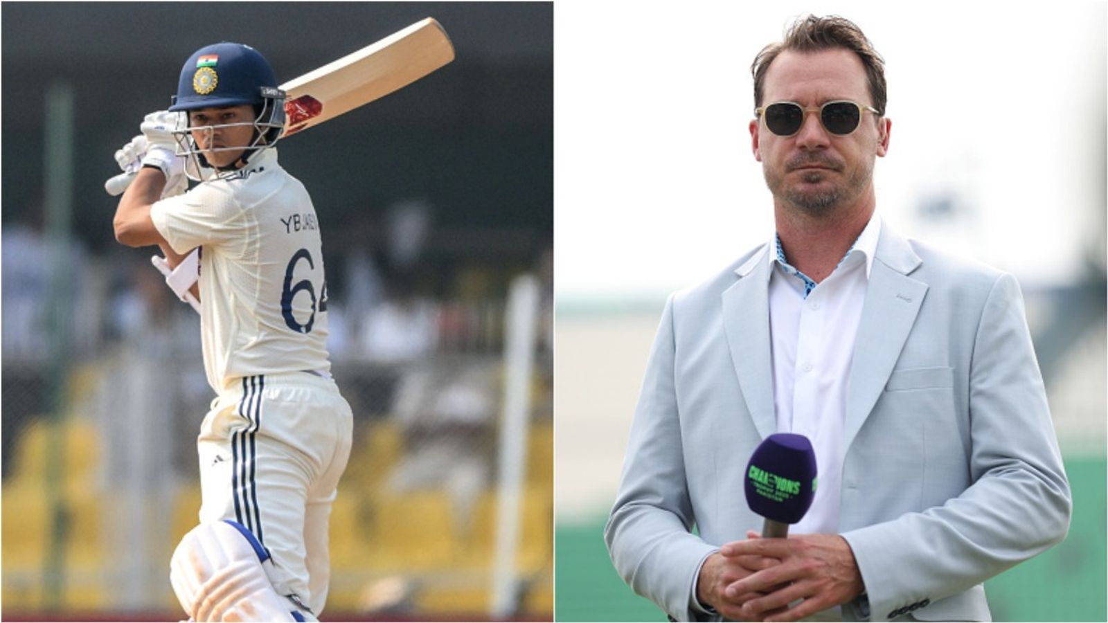 'I remember Sachin once removed the drive from his game in Australia': Dale Steyn advises Yashasvi Jaiswal to stop using his 'go-to shot' India opener Yashasvi Jaiswal plays a cut shot; Former South Africa pacer Dale Steyn.
