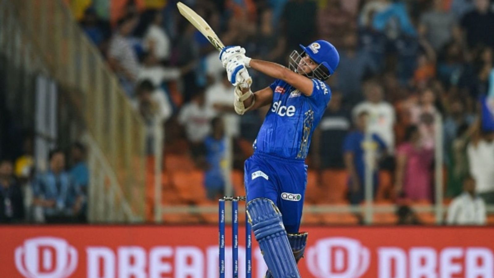 Arjun Tendulkar opens batting for Goa in Syed Mushtaq Ali Trophy 2025, contributes with cameo before falling to ex-KKR pacer Mumbai Indians' Arjun Tendulkar plays a shot during the Indian Premier League (IPL) match against Gujarat Titans at the Narendra Modi Stadium in Ahmedabad on April 25, 2023. (File Photo)