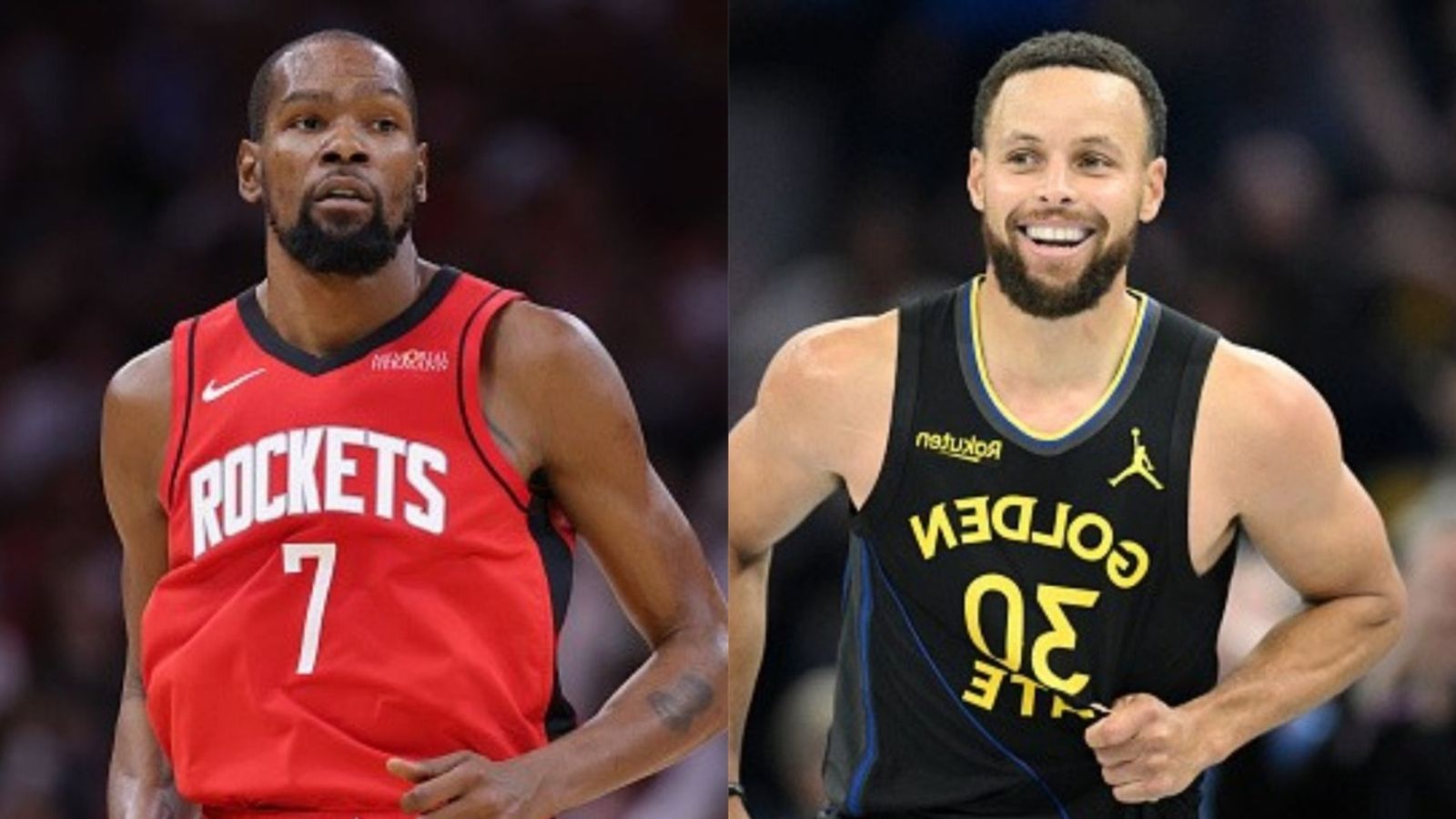 Rockets vs Warriors schedule: Date, time, live stream, and more on NBA 2025-26 season (November 26) Kevin Durant, Stephen Curry in the frame (Images via Getty)