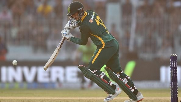 South Africa's wicketkeeper-batter Quinton de Kock in this frame South Africa's wicketkeeper-batter Quinton de Kock in this frame