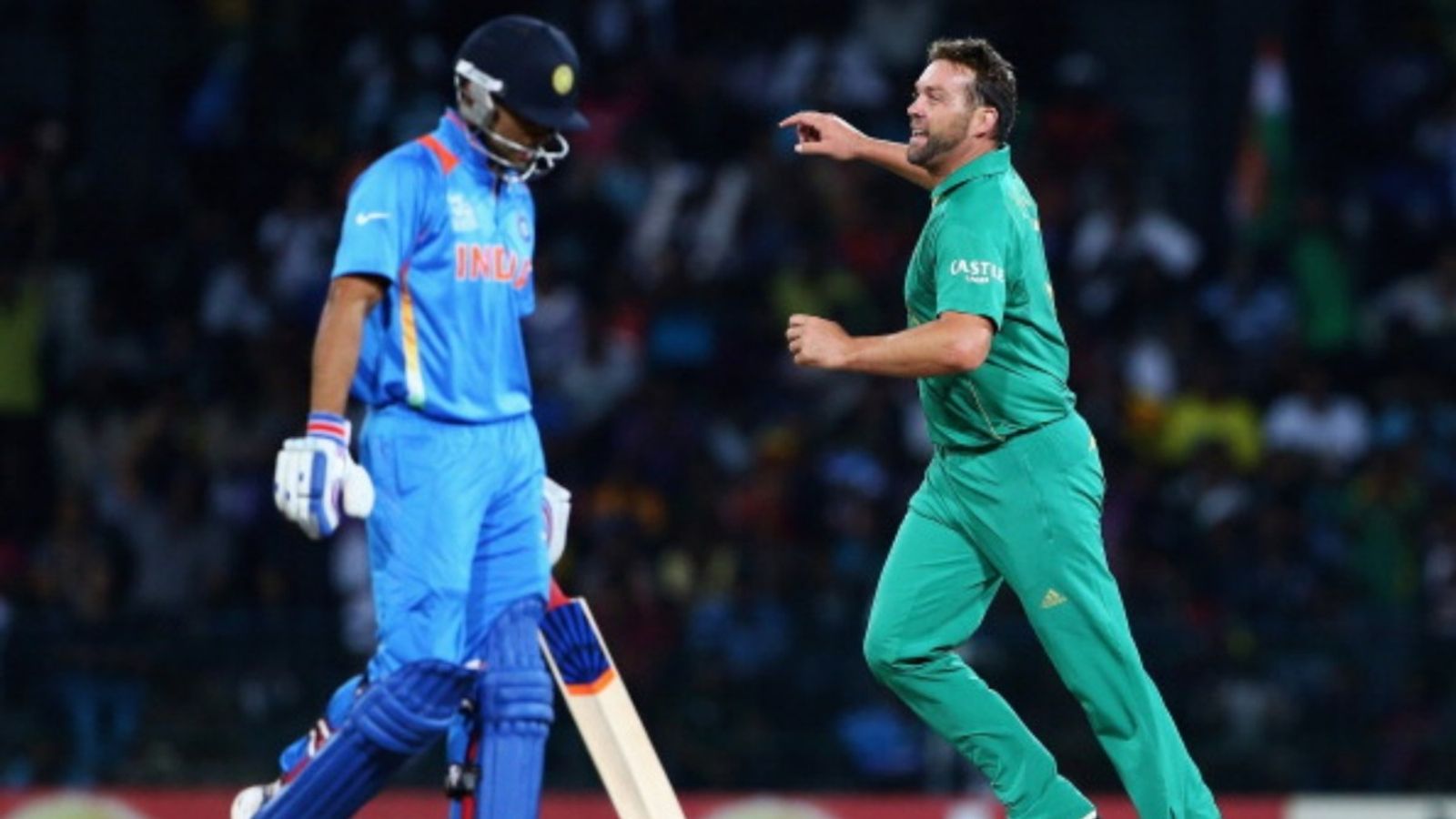 Virat Kohli set to overtake legendary Jacques Kallis and take 2nd position on this India-South Africa ODI list Jacques Kallis of South Africa celebrates the wicket of Virat Kohli of India, after he was caught by AB de Villiers during the ICC World Twenty20 2012 Super Eights Group 2 match at R. Premadasa Stadium on October 2, 2012 in Colombo, Sri Lanka.