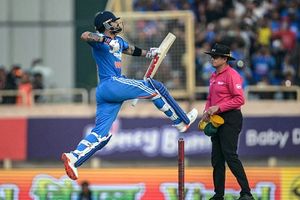 Watch: Animated Virat Kohli unleashes wild celebration after roaring with historic 52nd ODI century in MS Dhoni's den SportsTak