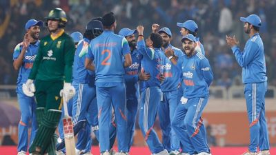 IND vs SA: India survive South Africa scare to notch 17-run win in 1st ODI after Virat Kohli-Kuldeep Yadav's heroics Indian players celebrate with each other in this frame