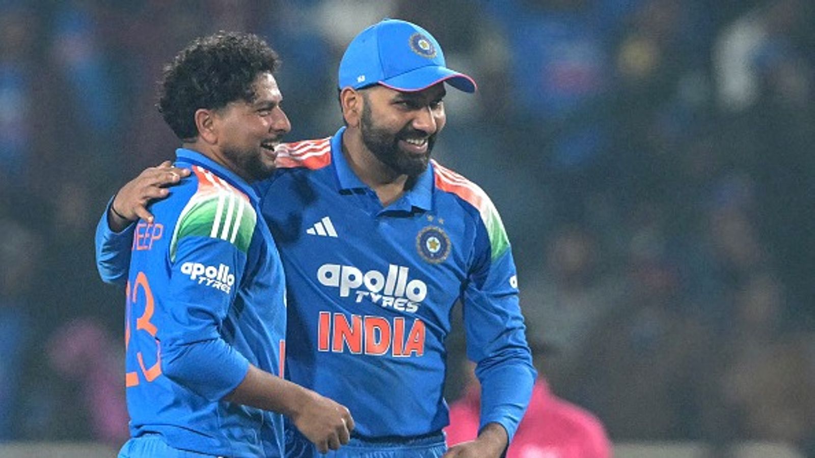 'We wanted to attack despite being tough…’: Kuldeep Yadav reveals India’s bold bowling strategy after 17-run win in first ODI against South Africa Kuldeep Yadav (L) celebrates with teammate Rohit Sharma after taking the wicket of South Africa's Matthew Breetzke during the first one-day international (ODI) cricket match between India and South Africa