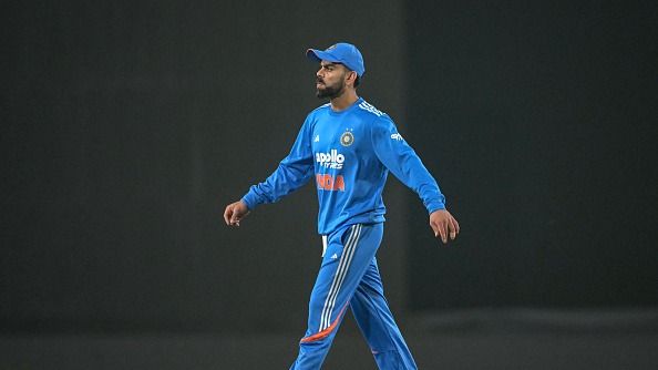 India's Virat Kohli gestures during the first one-day international (ODI) cricket match between India and South Africa at the JSCA International Stadium in Ranchi on November 30, 2025. India's Virat Kohli gestures during the first one-day international (ODI) cricket match between India and South Africa at the JSCA International Stadium in Ranchi on November 30, 2025.